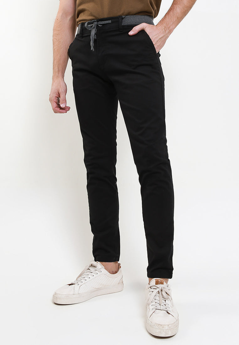 TRIPLE Celana Jogger Pant Stretch Slim Fit (261 828 JG BLK) - Black