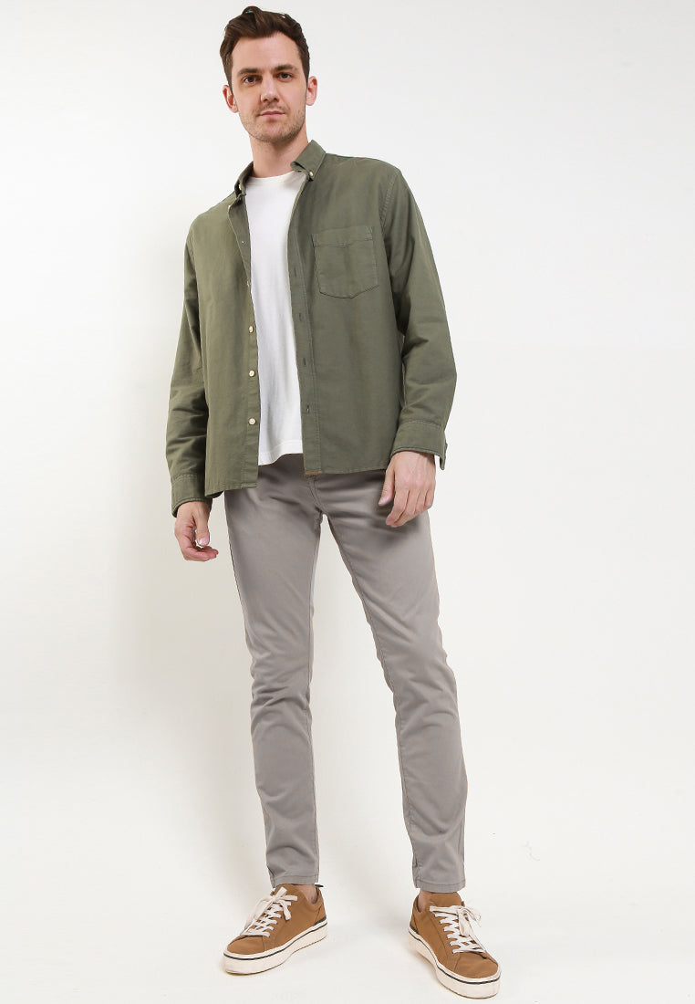TRIPLE Celana Jogger Pant Stretch Slim Fit Grey (261 828 JG GRY) - Grey