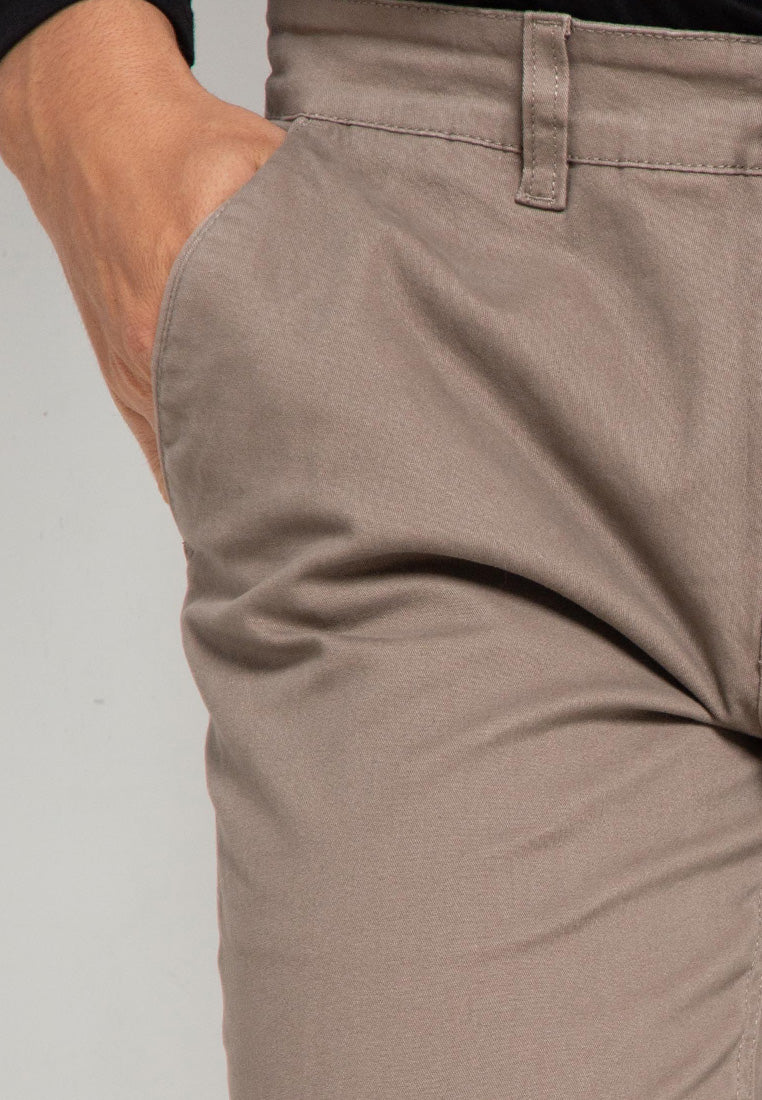 Celana Chinos Big Size Stretch Regular Slim | 285ZZ 858 04 - Khaki