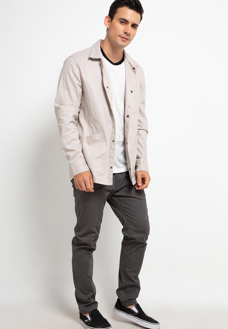 Celana Chinos Big Size Stretch Regular Slim | 285ZZ 858 04 - Grey