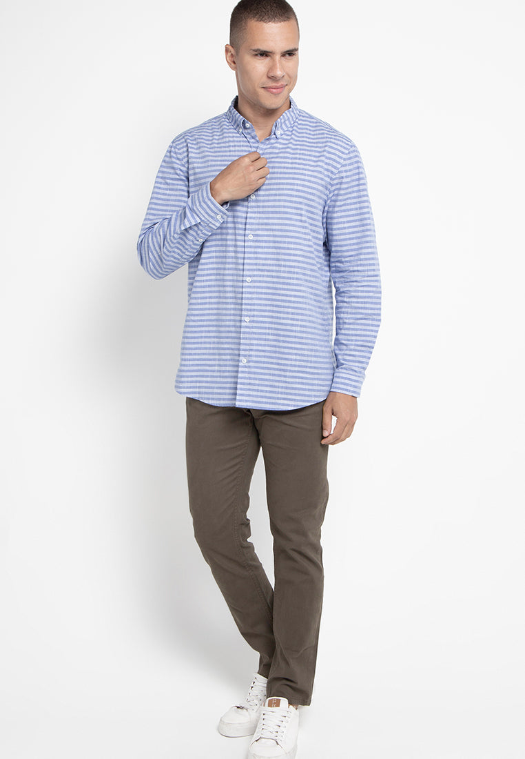 Celana Basic Big Size Stretch Regular Slim | 304ZZ 858 - Dark Brown