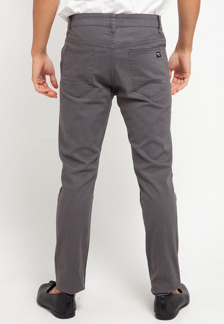 Celana Basic Big Size Stretch Regular Slim | 304ZZ 858 - Dark Grey