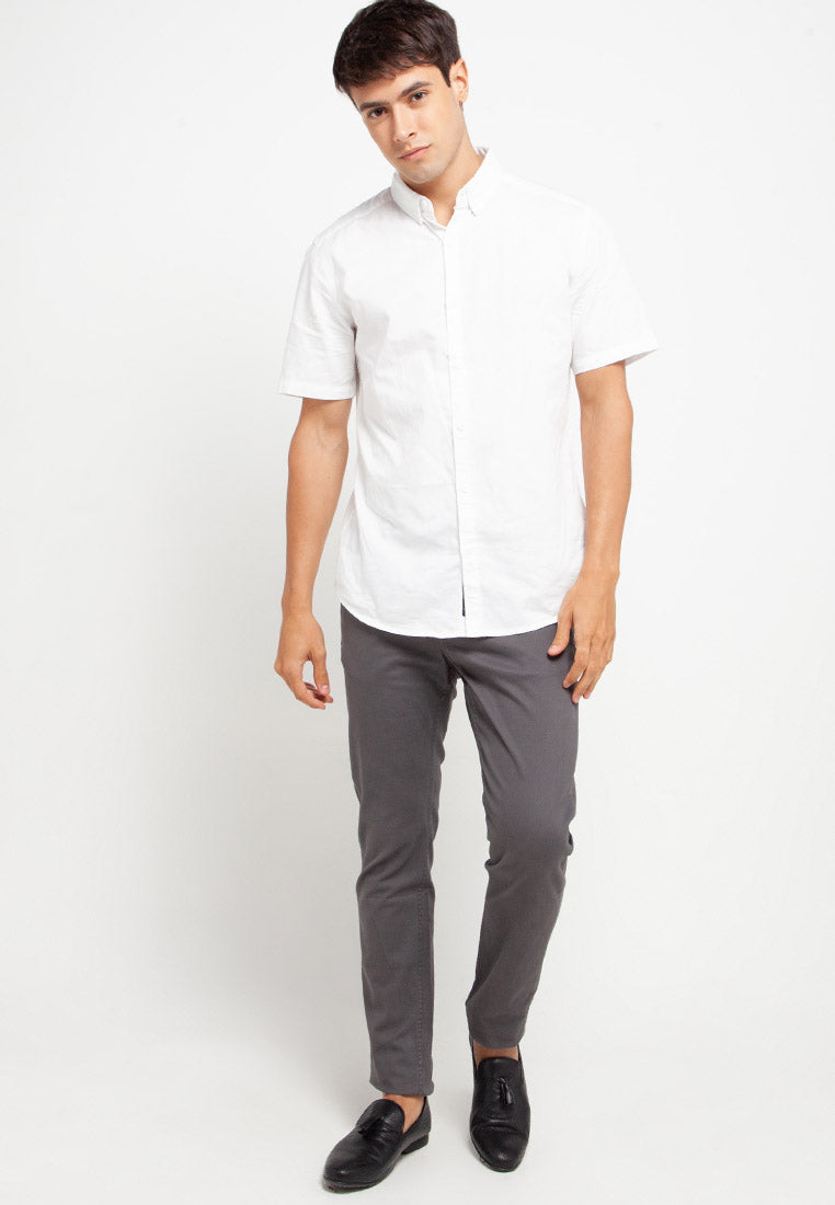 Celana Basic Big Size Stretch Regular Slim | 304ZZ 858 - Dark Grey