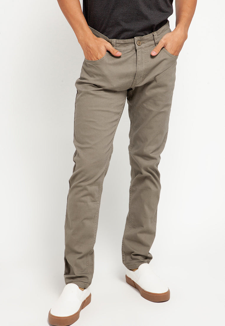 Celana Basic Stretch | 304 828 - Khaki