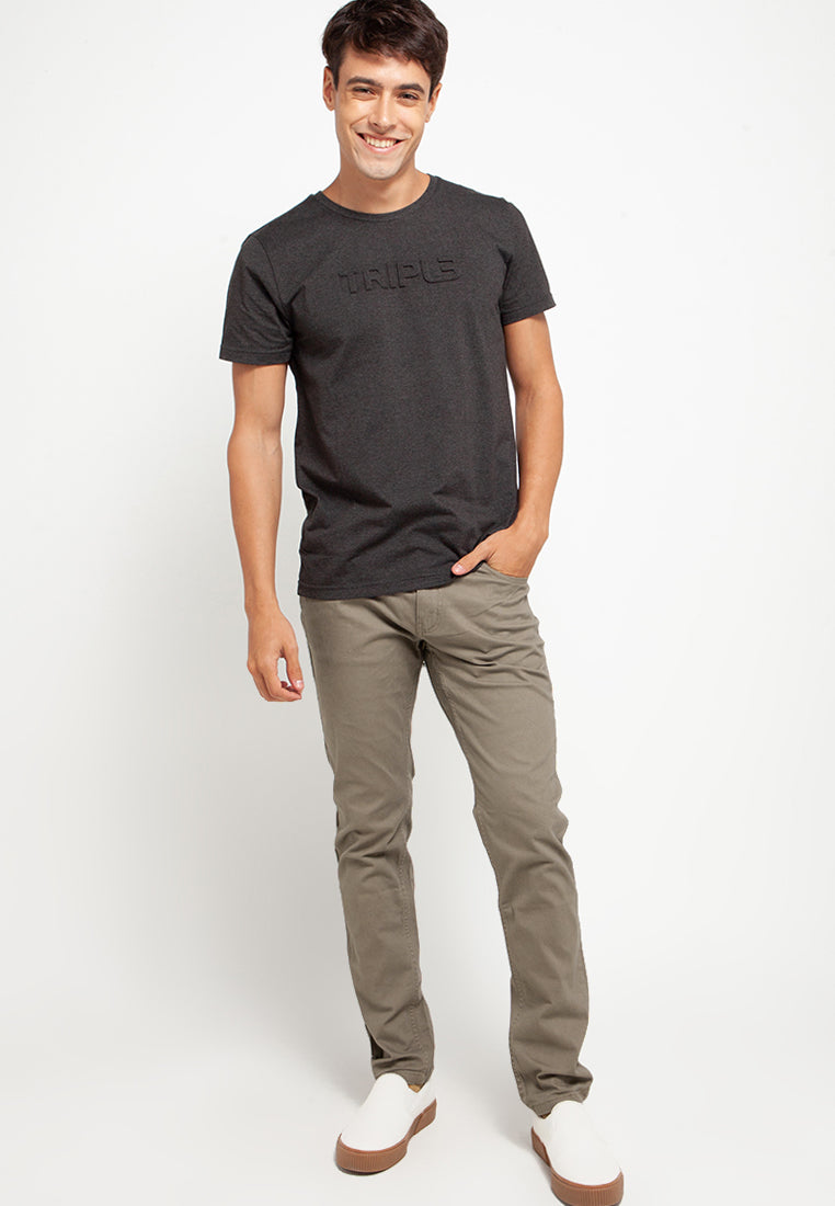 Celana Basic Big Size Stretch Regular Slim | 304ZZ 858 - Khaki