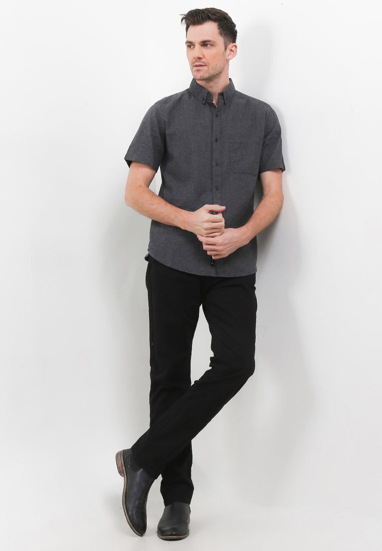TRIPLE Celana Basic Stretch Regular Slim (304 858 BLK) - Black