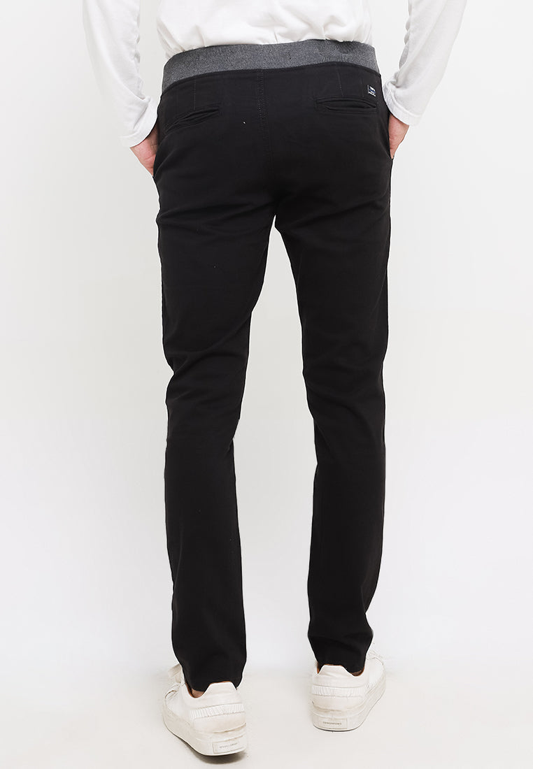 TRIPLE Celana Jogger Pant Stretch Slim Fit (317 828 JG BLK) - Black