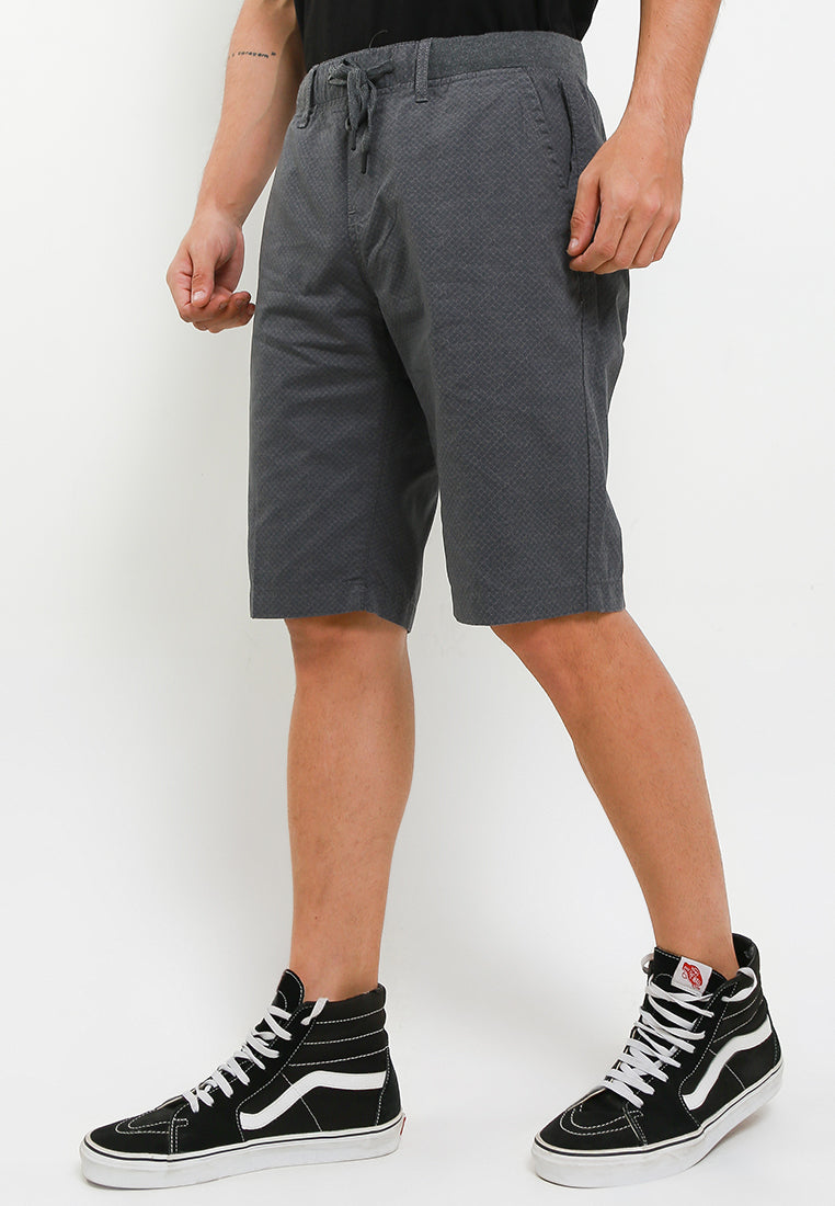 TRIPLE Celana Pendek Chinos Stretch (335 848 MGR)- Mid Grey
