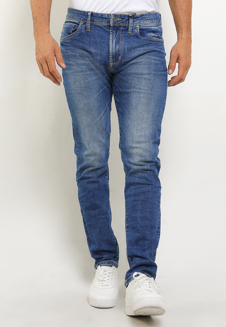 TRIPLE Celana Jeans Stretch Slim Fit | 338 828 02 BWC - Light Wash