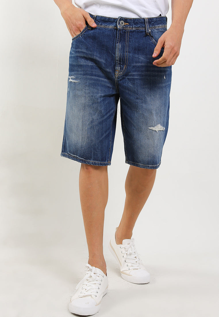 Celana Pendek Denim Reguler Slim | 339 848 02 BWB - Medium Wash