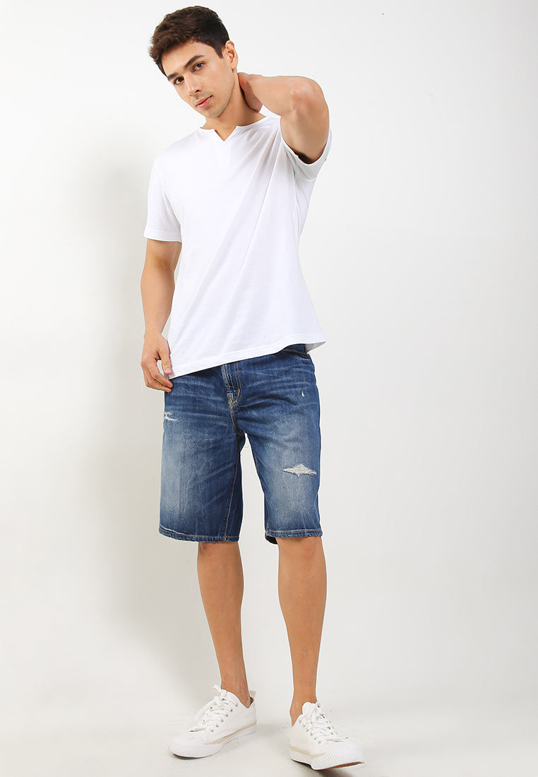 Celana Pendek Denim Reguler Slim | 339 848 02 BWB - Medium Wash