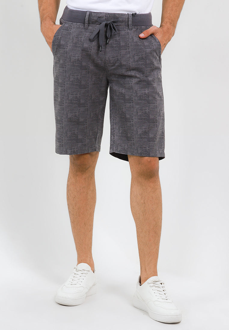 TRIPLE Celana Pendek Chinos Stretch (346 848 GRY)- Grey