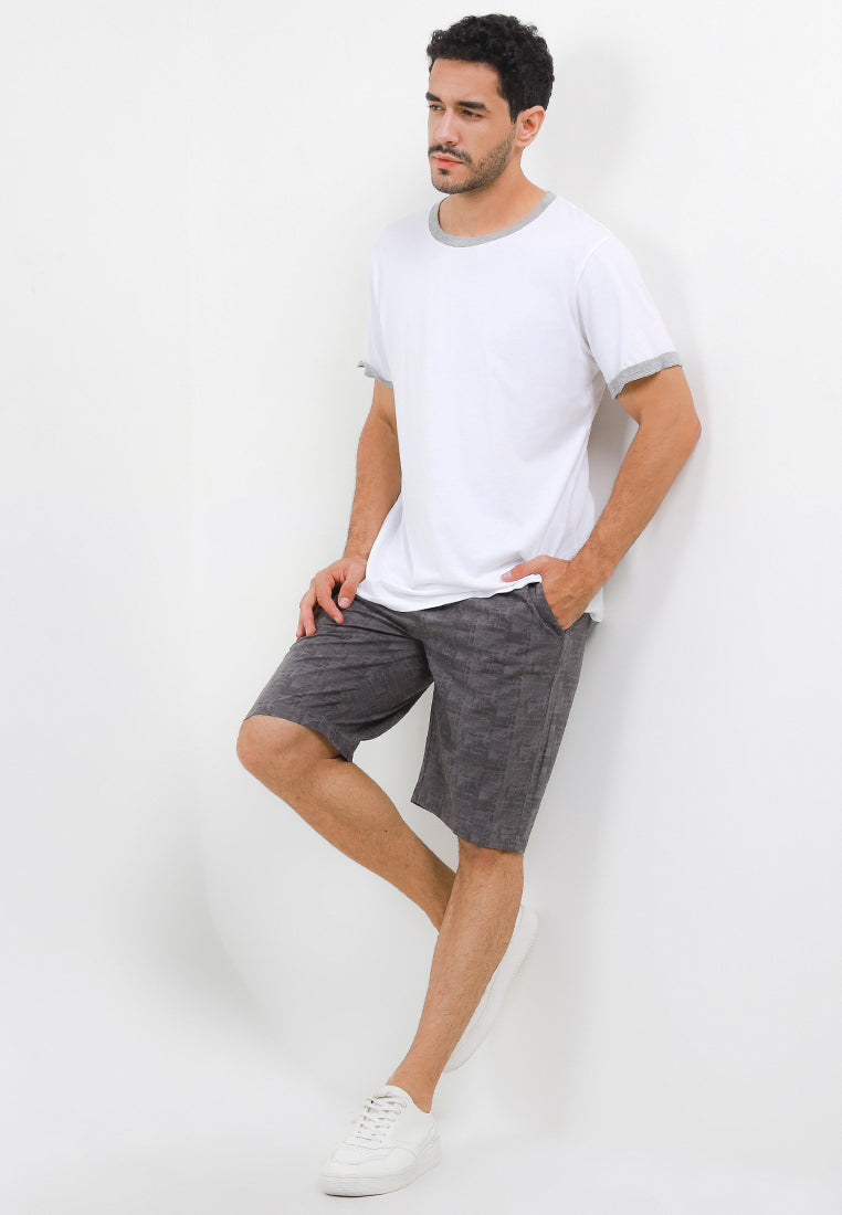TRIPLE Celana Pendek Chinos Stretch (346 848 GRY)- Grey
