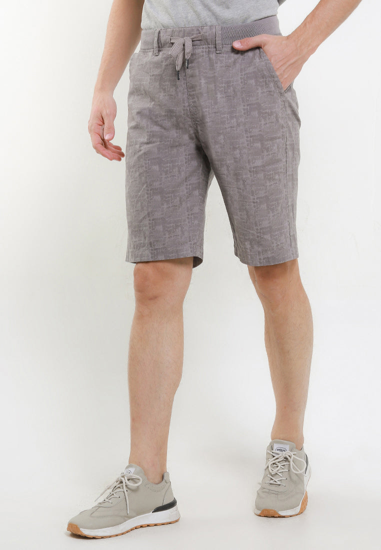 TRIPLE Celana Pendek Chinos Stretch (346 848 LGR)- Light Grey