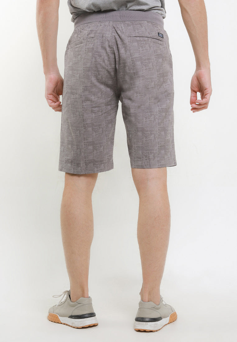 TRIPLE Celana Pendek Chinos Stretch (346 848 LGR)- Light Grey