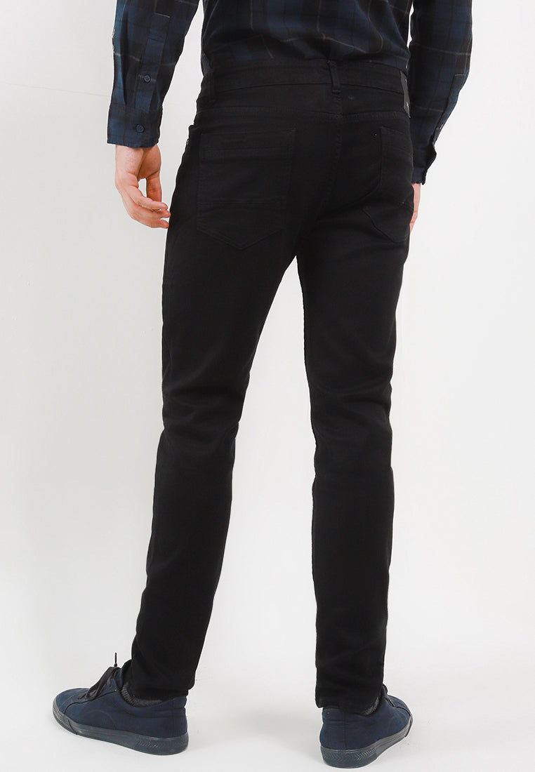 TRIPLE Celana Jeans Stretch Slim Fit Super Black (349 828 05 23)