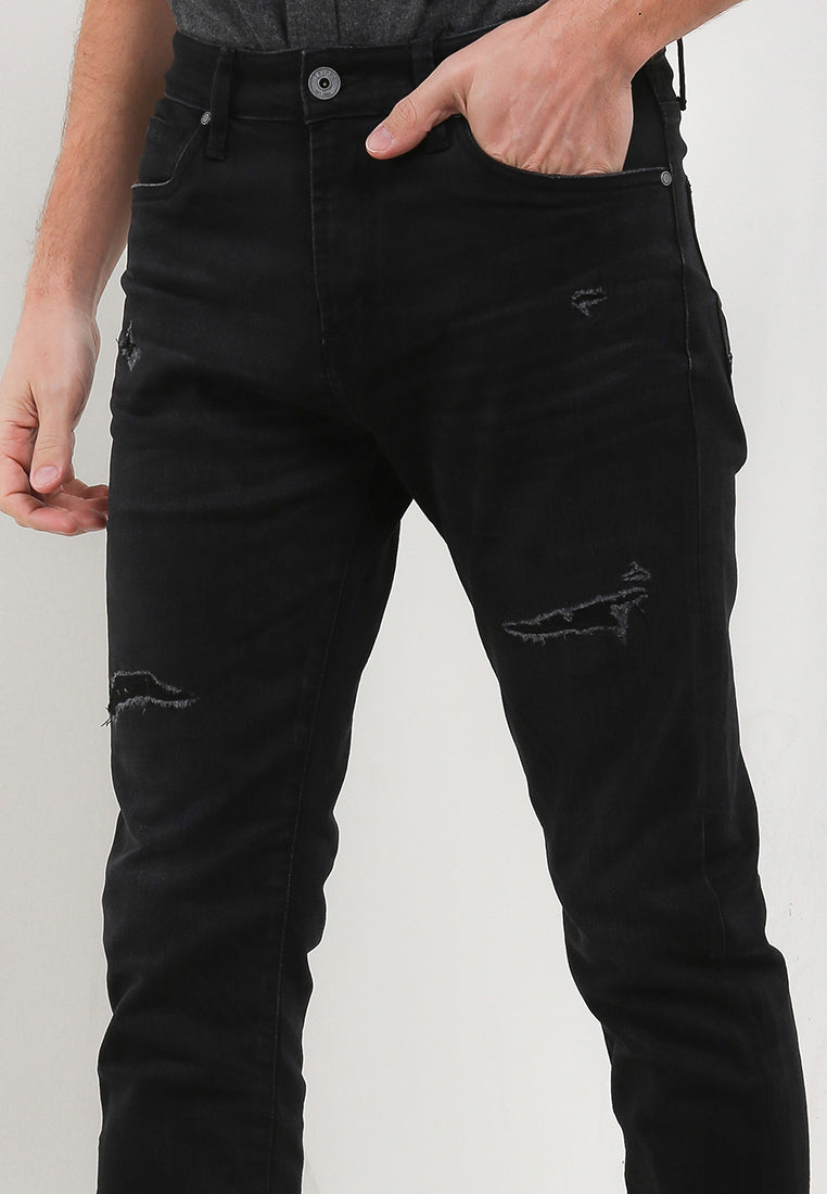 Celana Jeans Stretch Slim Fit | 353F 828 01 BWA - Black