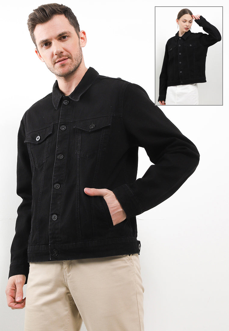 TRIPLE Jaket Denim Regular Slim - Garment Wash