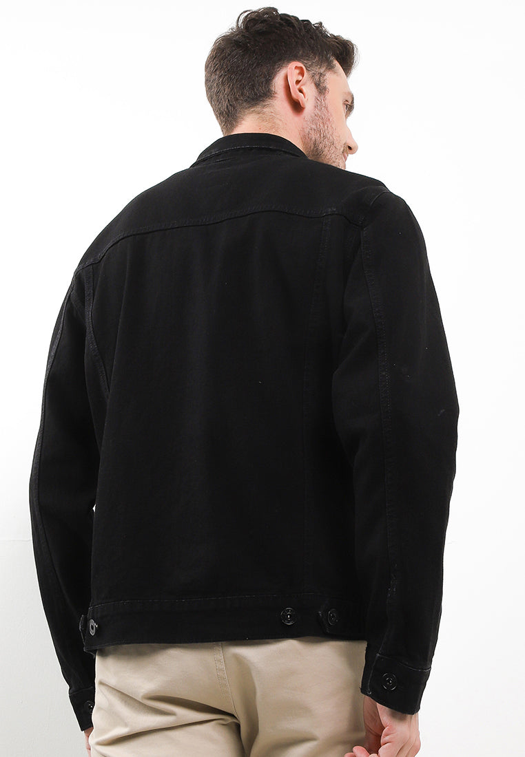 TRIPLE Jaket Denim Regular Slim - Garment Wash