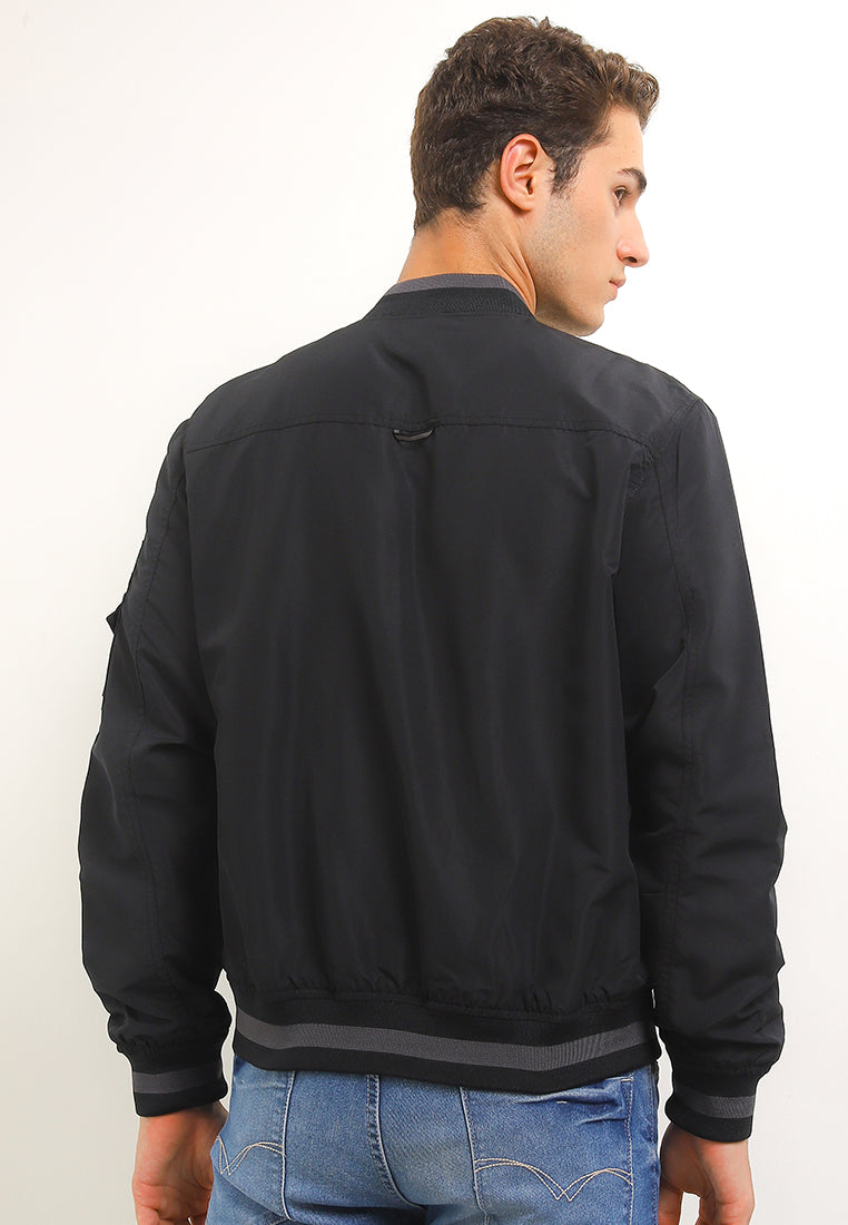 Jaket Bomber Parasut | JK PRS 535 10 - Black