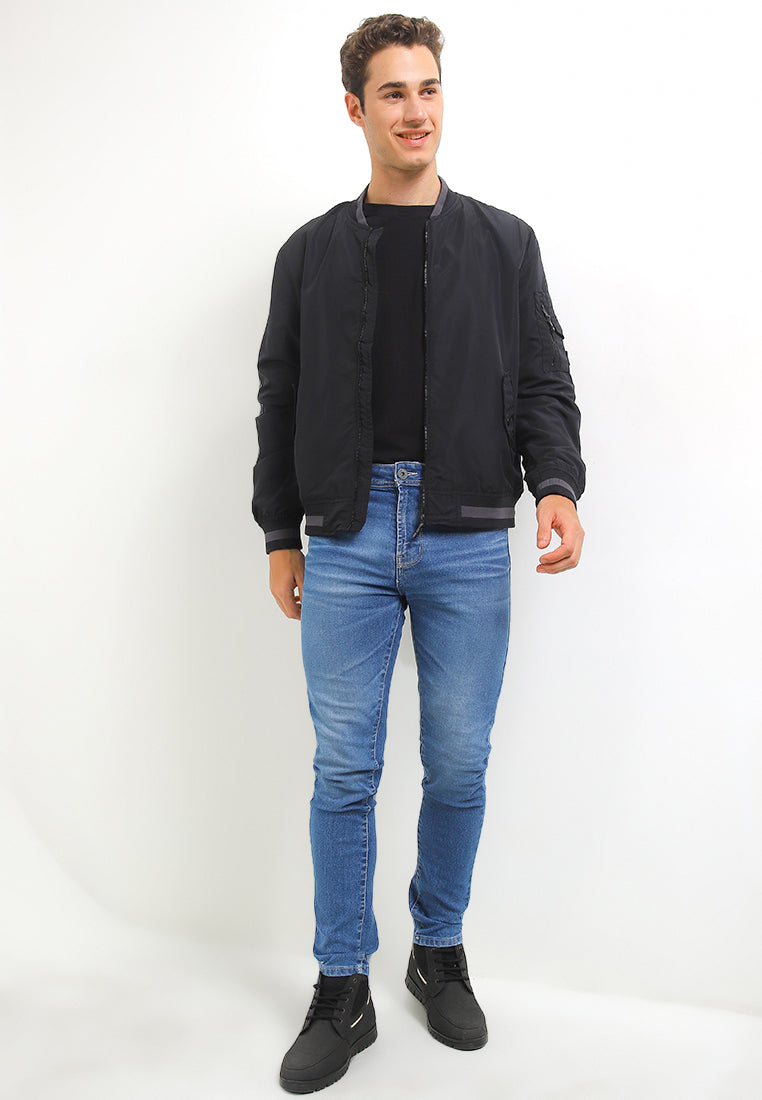 Jaket Bomber Parasut | JK PRS 535 10 - Black