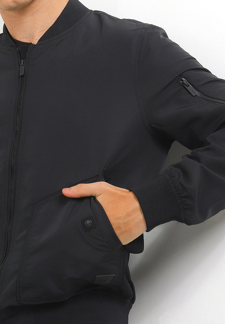 Jaket Bomber Parasut | JK PRS 535 11 - Black
