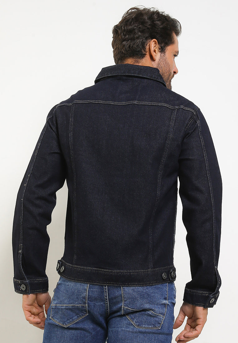 Jaket Denim Big Size Slim Fit | JKZZ DNM 585 03 - Garment Wash