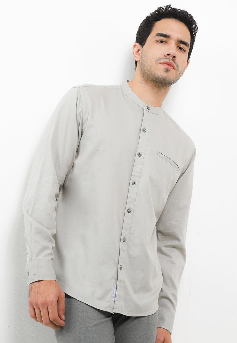 Kemeja Lengan Panjang Slim Fit | LS MC 415 - Grey