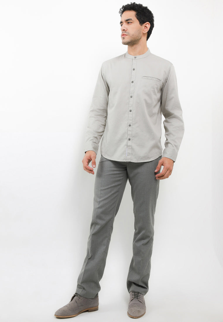 Kemeja Lengan Panjang Slim Fit | LS MC 415 - Grey