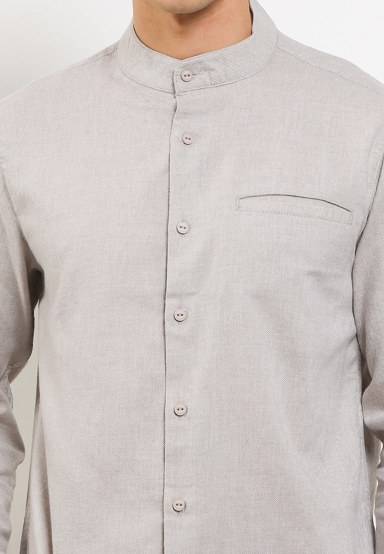 Kemeja Lengan Panjang Slim Fit | LS MC 420 01 - Cream
