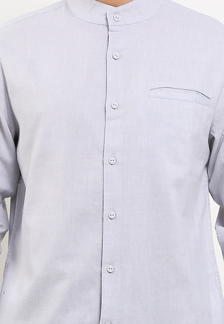 Kemeja Lengan Panjang Slim Fit | LS MC 420 01 - Light Grey