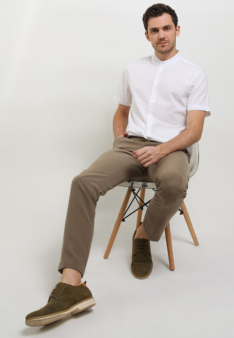Kemeja Lengan Pendek Slim Fit | SS MC 508 - White