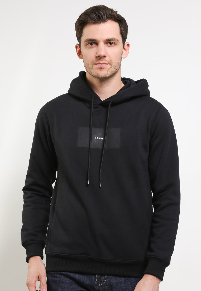 Hoodie Unisex Reguler Fit | YHD 007 - Black