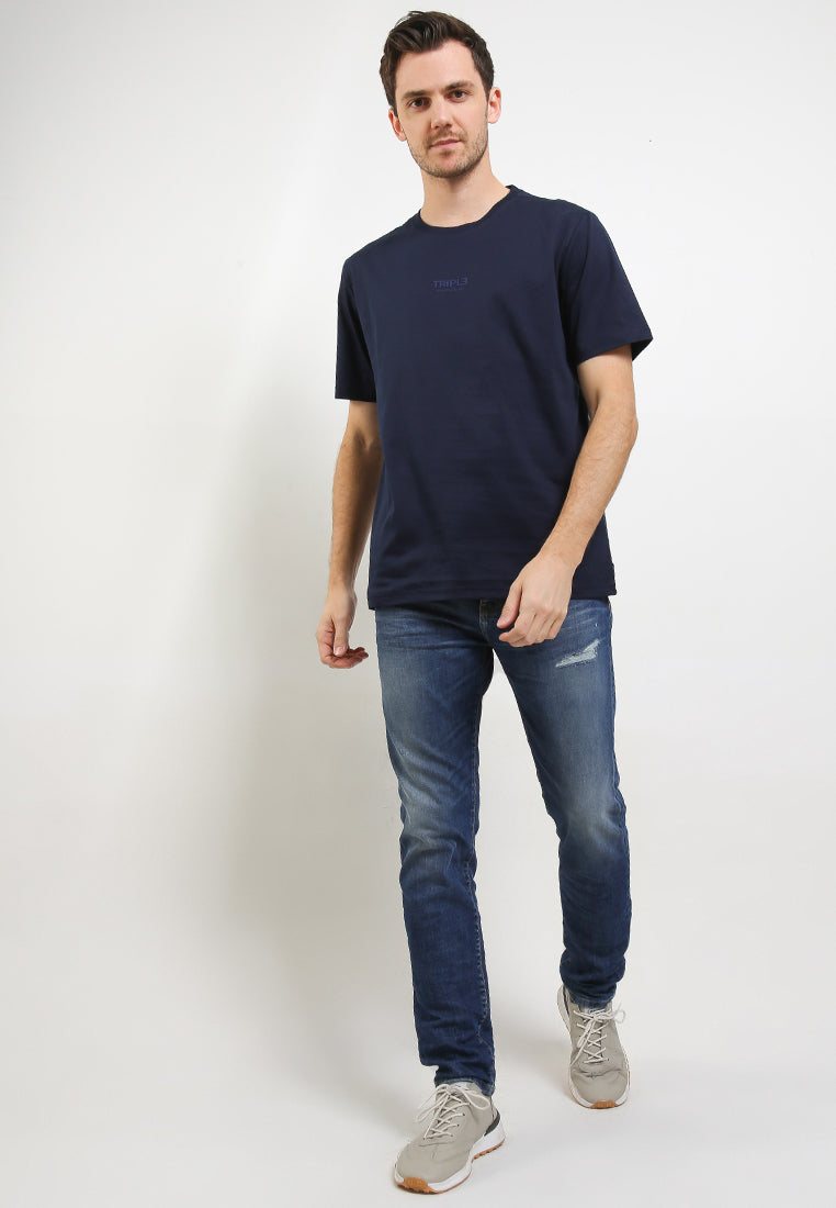 Tshirt Regular Fit | YTS 100 - Navy
