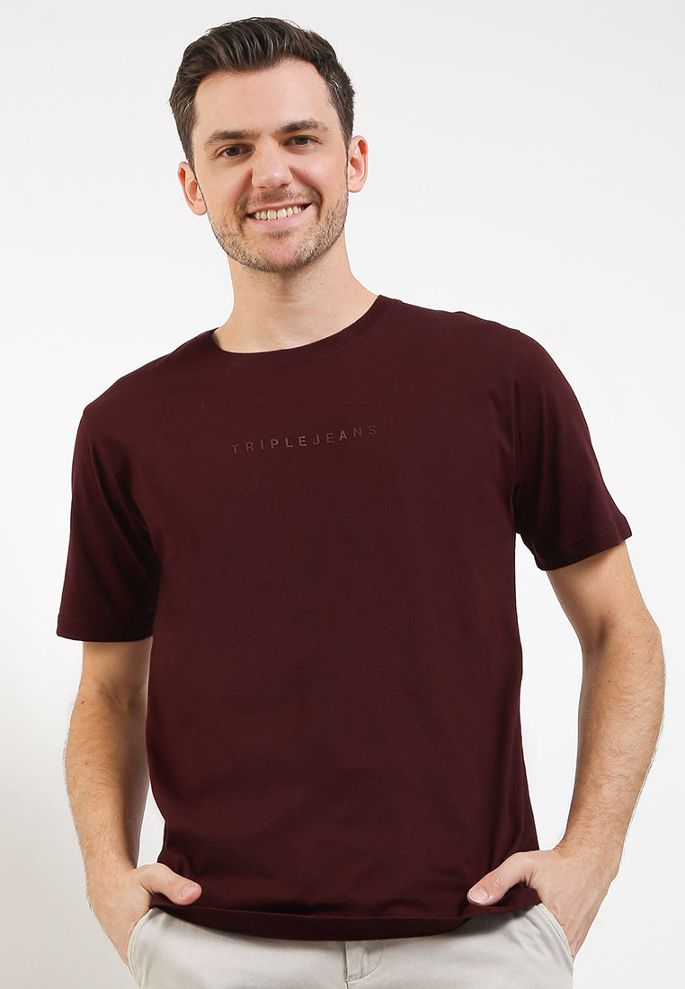 Tshirt Regular Fit | YTS 106 - Maroon