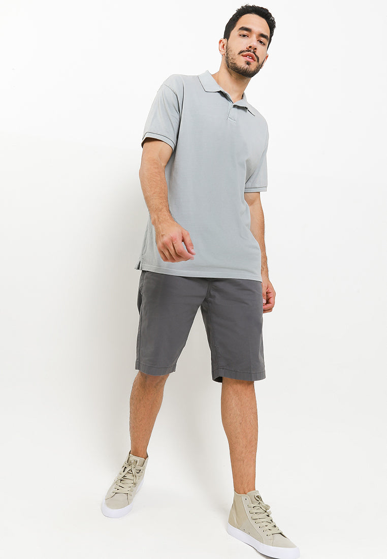 Celana Pendek Chinos Stretch | 261 848S - Dark Grey