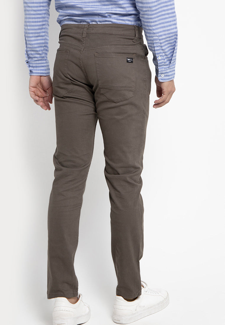 Celana Basic Stretch | 304 828 - Dark Brown