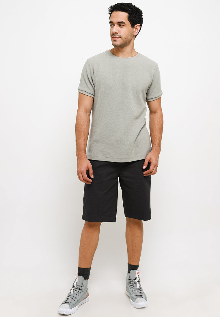 Celana Pendek Chinos Stretch | 322 848 - Dark Grey