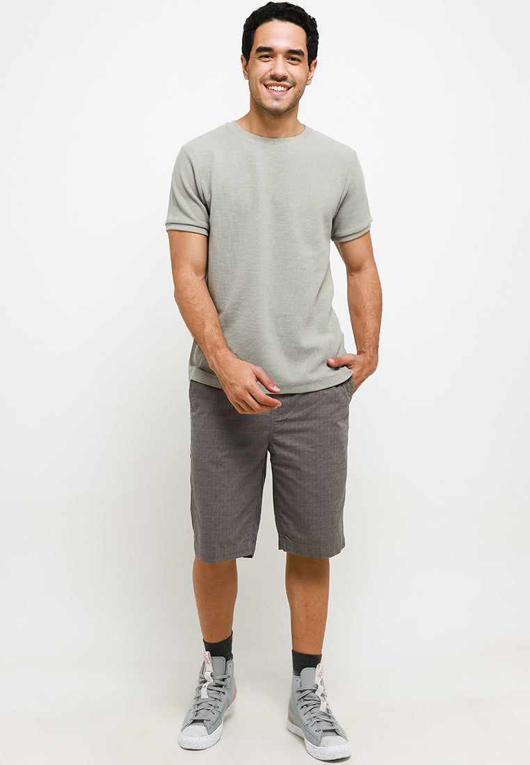 Celana Pendek Chinos Stretch | 323 848 - Light Grey