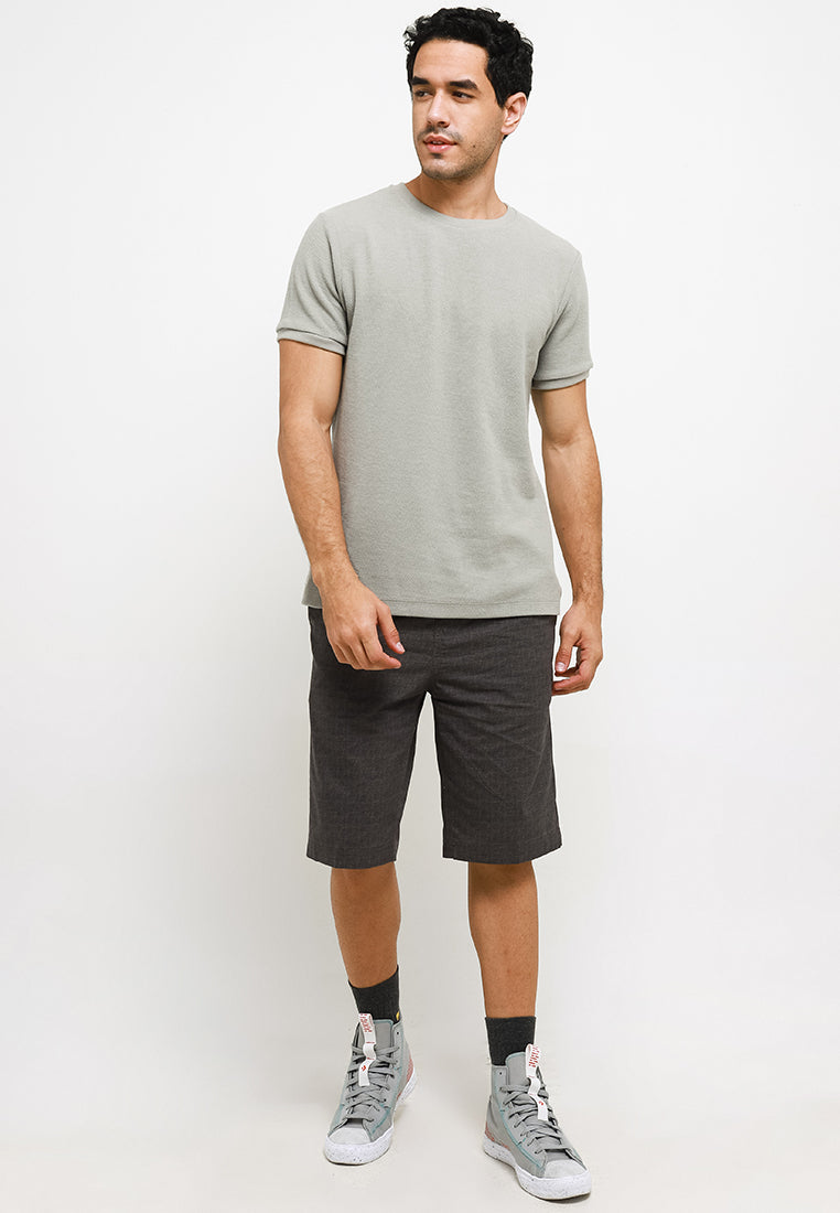Celana Pendek Chinos Stretch | 323 848 - Mid Grey