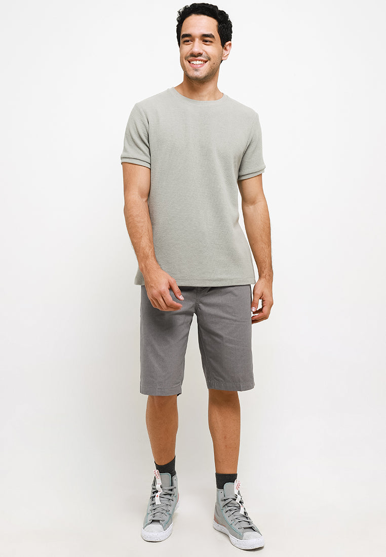 Celana Pendek Chinos Stretch | 324 848 - Light Grey