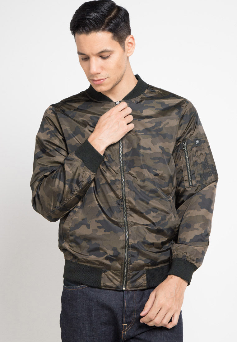 Jaket Bomber Army | JKM 525 01 - Brown