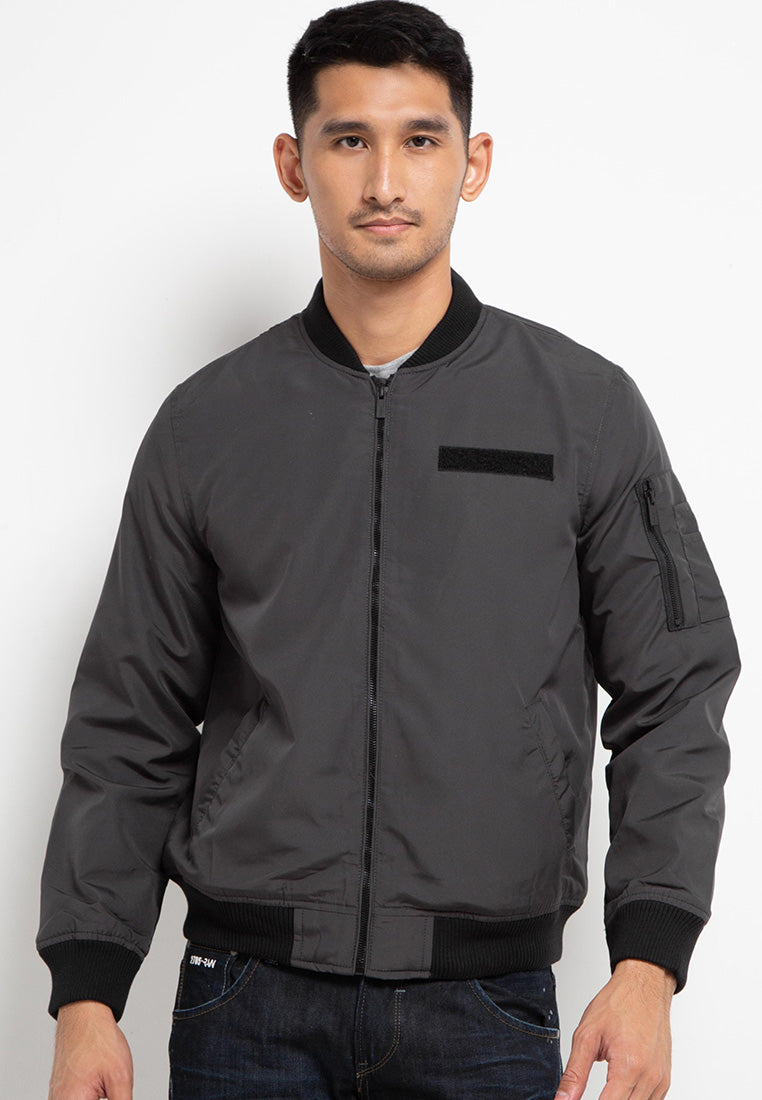 Jaket Bomber Parasut | JK PRS 535 04 - Grey