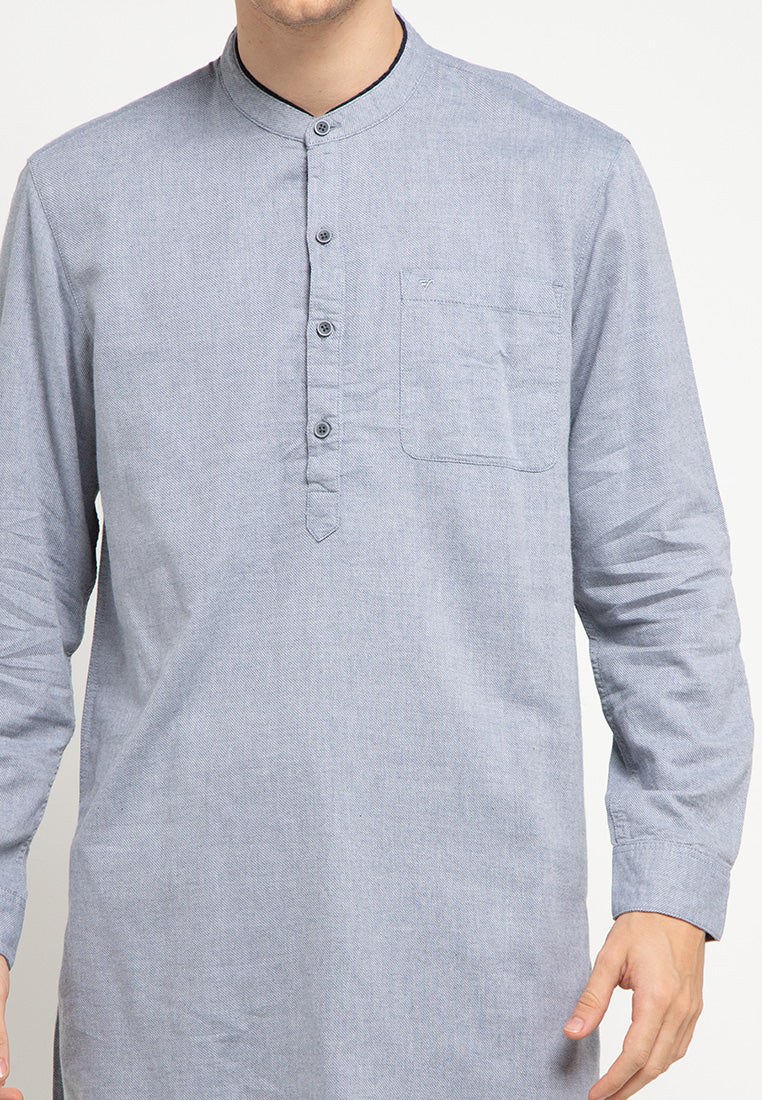 Kemeja Koko Lengan Panjang Regular Fit | LS KK 420 - Navy