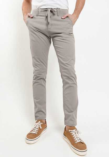 TRIPLE Celana Jogger Pant Stretch Slim Fit Grey (261 828 JG GRY) - Grey