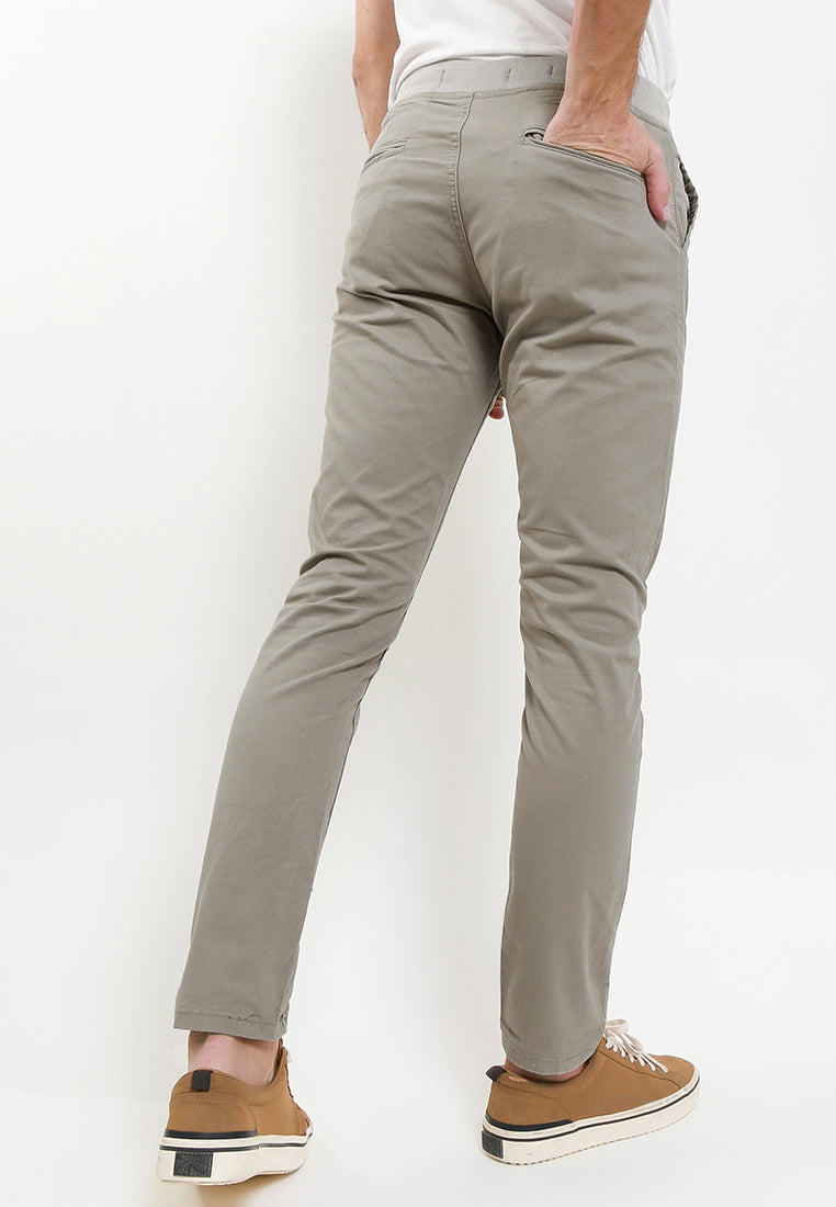 TRIPLE Celana Jogger Pant Stretch Slim Fit (261 828 JG MGR) - Mid Grey