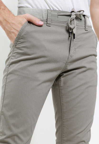 TRIPLE Celana Jogger Pant Stretch Slim Fit (261 828 JG MGR) - Mid Grey
