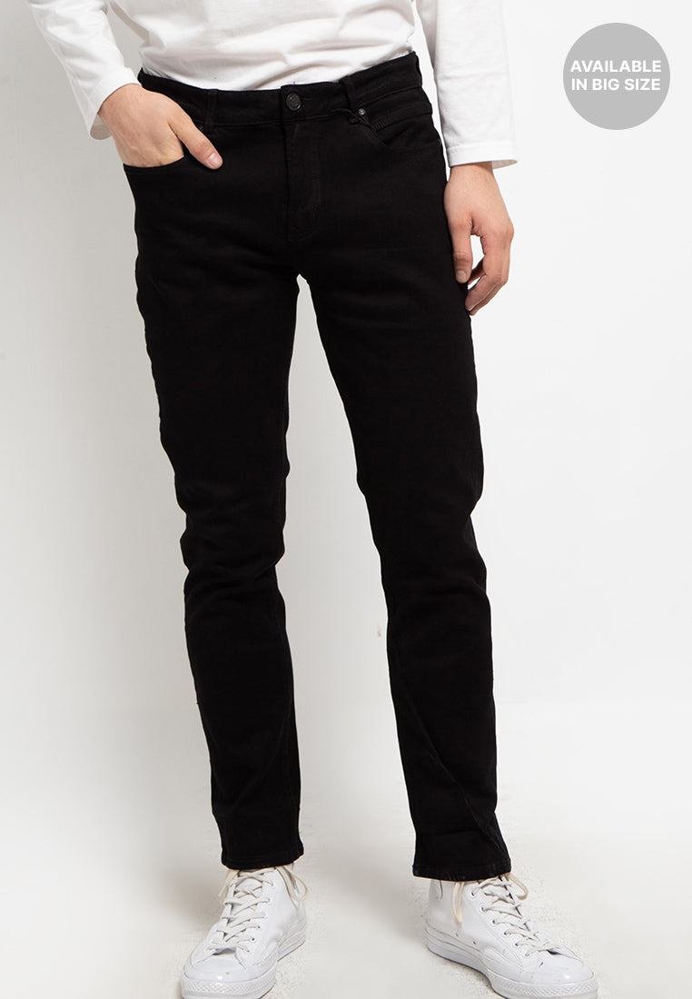 Celana Jeans Big Size Reguler Slim Stretch | 264ZZ 858 05 23 - Black