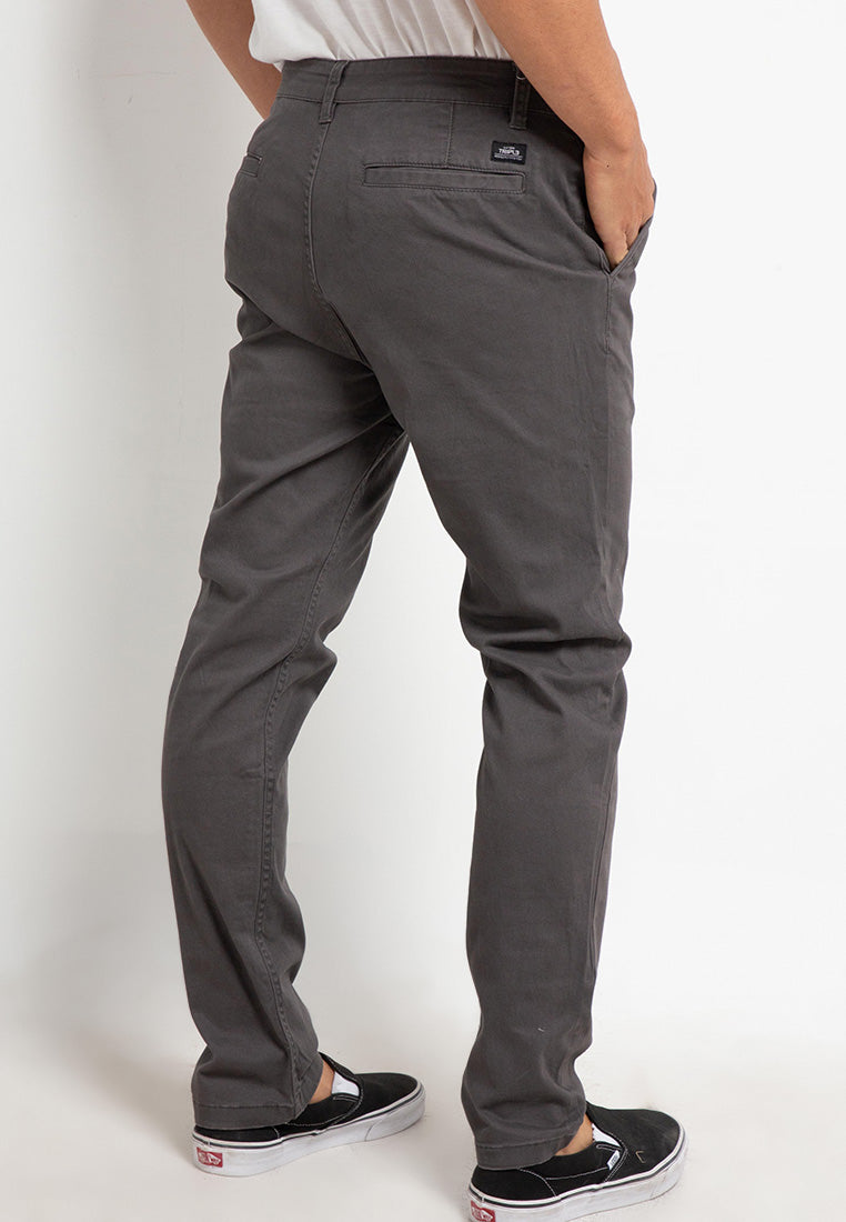 Celana Chinos Big Size Stretch Regular Slim | 285ZZ 858 04 - Grey