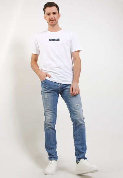 TRIPLE Celana Jeans Stretch Slim Fit | 338 828 02 BWD - Light Wash